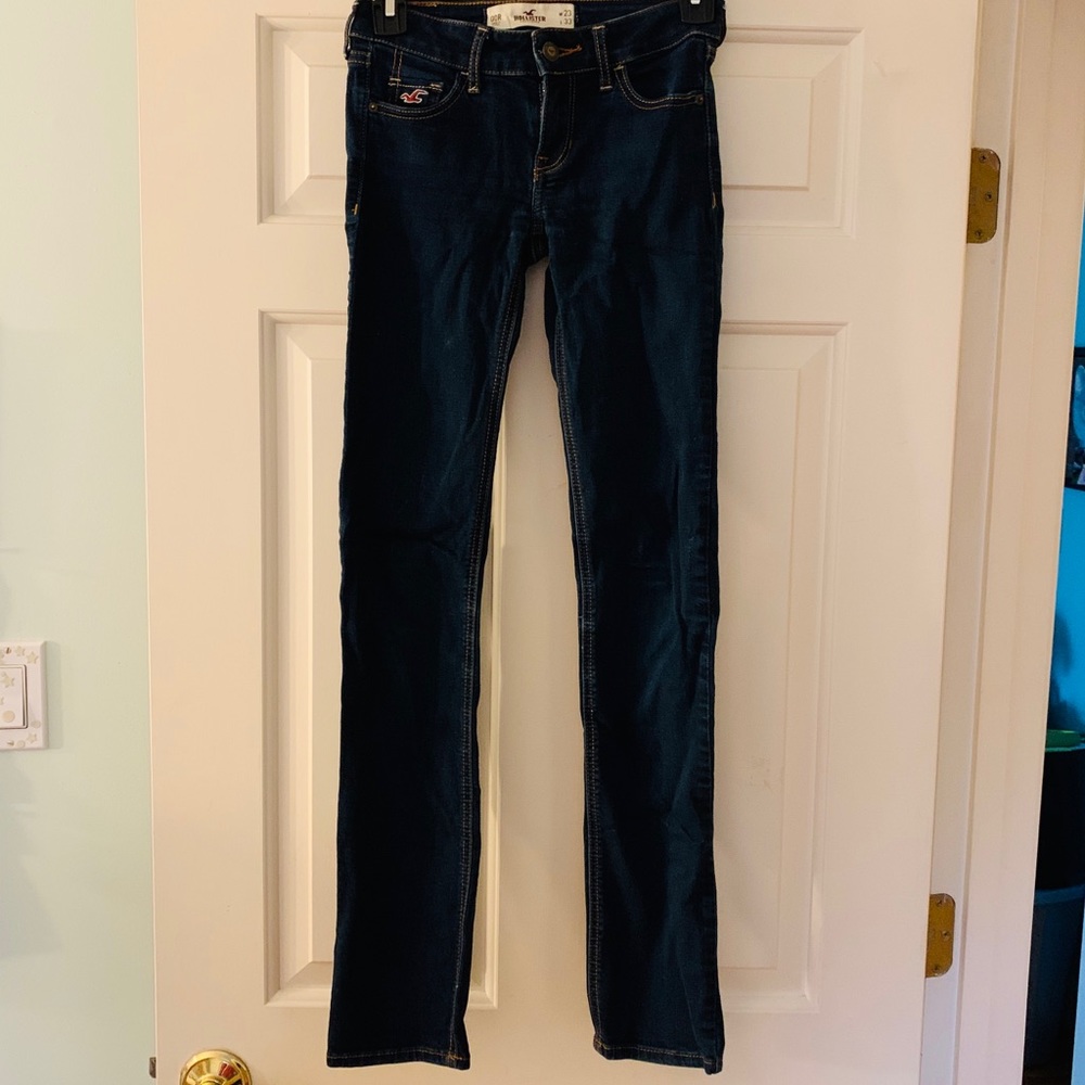 Dark Washed Hollister Skinny Jeans